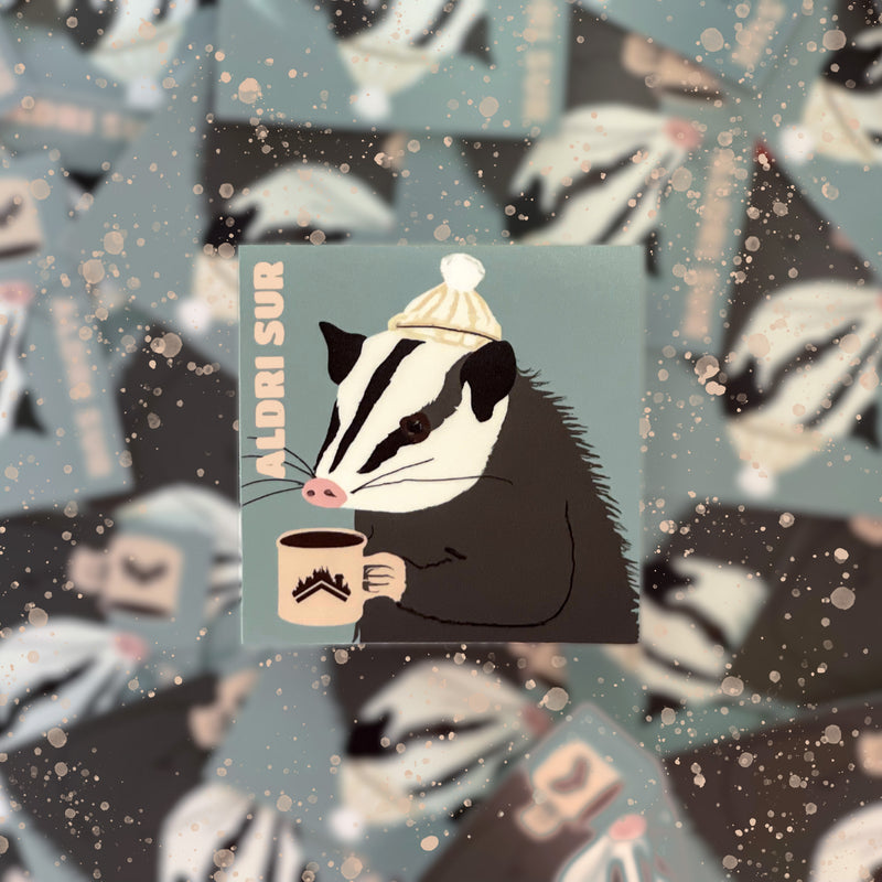 Possum Coffee Vinyl Sticker