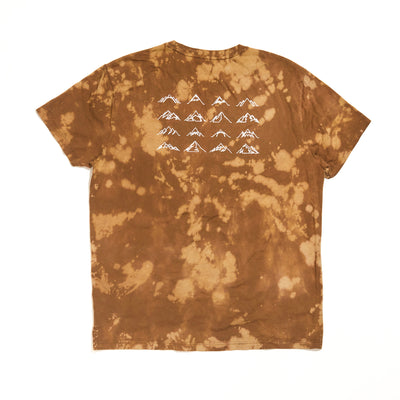 Men's 16 Mountains Upcycled Pocket T-Shirt in Brown Tie Dye (XL)